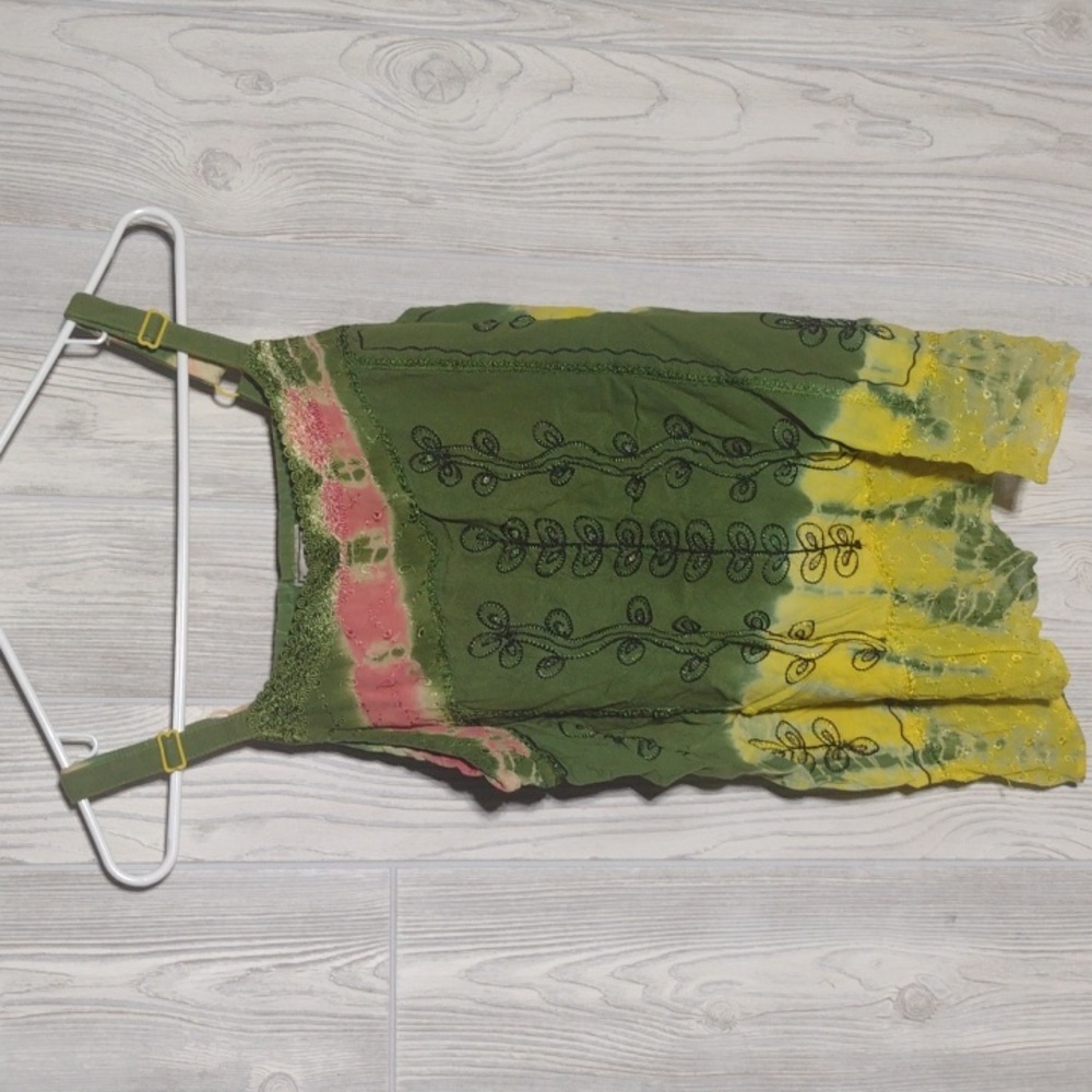 Embroidered Tie Dye Tank!